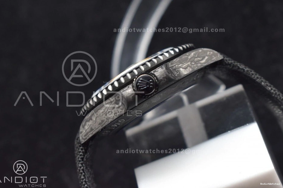 GMT Edition DIW Best Carbon All Practical Black CHS Black on Nylon 423 Black OMF SA3186 Dial Strap 0423